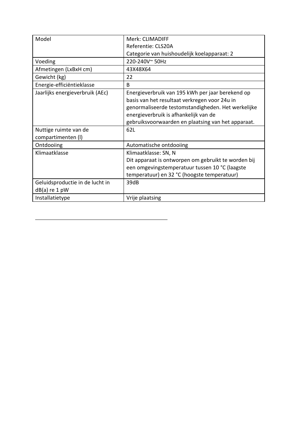 Bijlage 2 | Climadiff CLS33A User Manual | Page 59 / 76