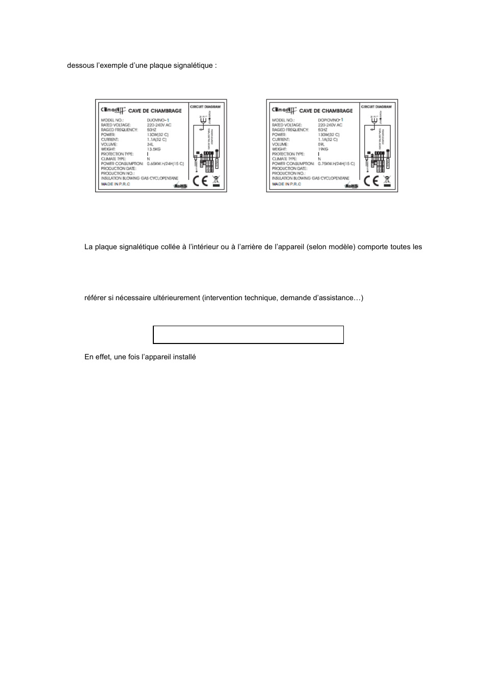Climadiff DUOVINO-1 User Manual | Page 3 / 56