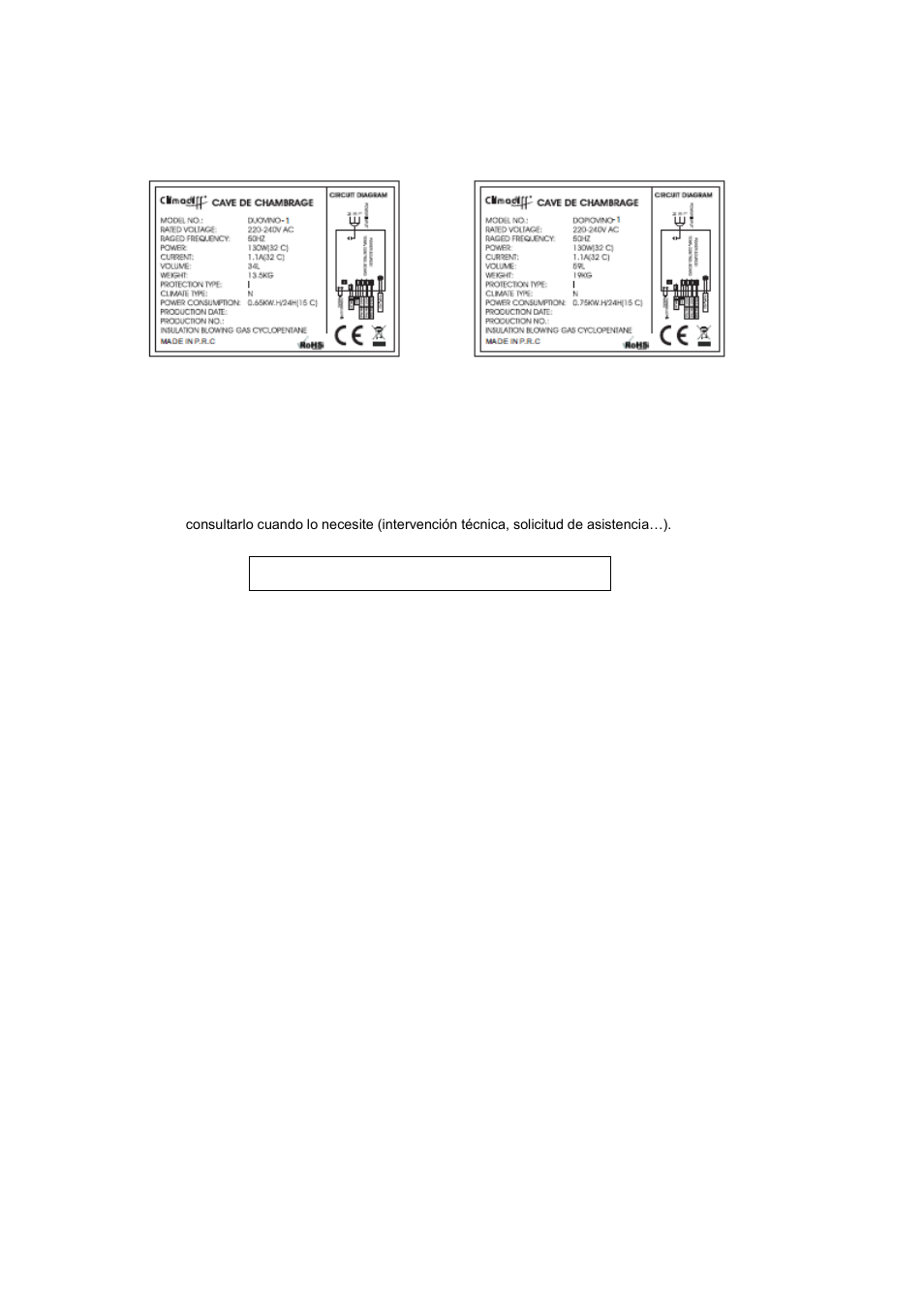Climadiff DUOVINO-1 User Manual | Page 47 / 56