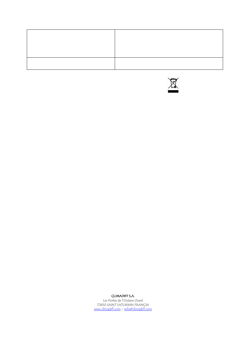 Climadiff VSV120 User Manual | Page 73 / 76