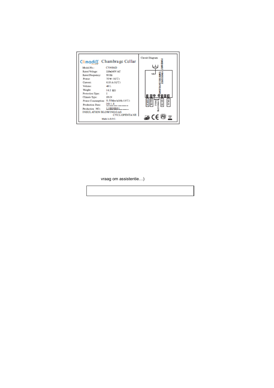 Climadiff CV71 User Manual | Page 40 / 62