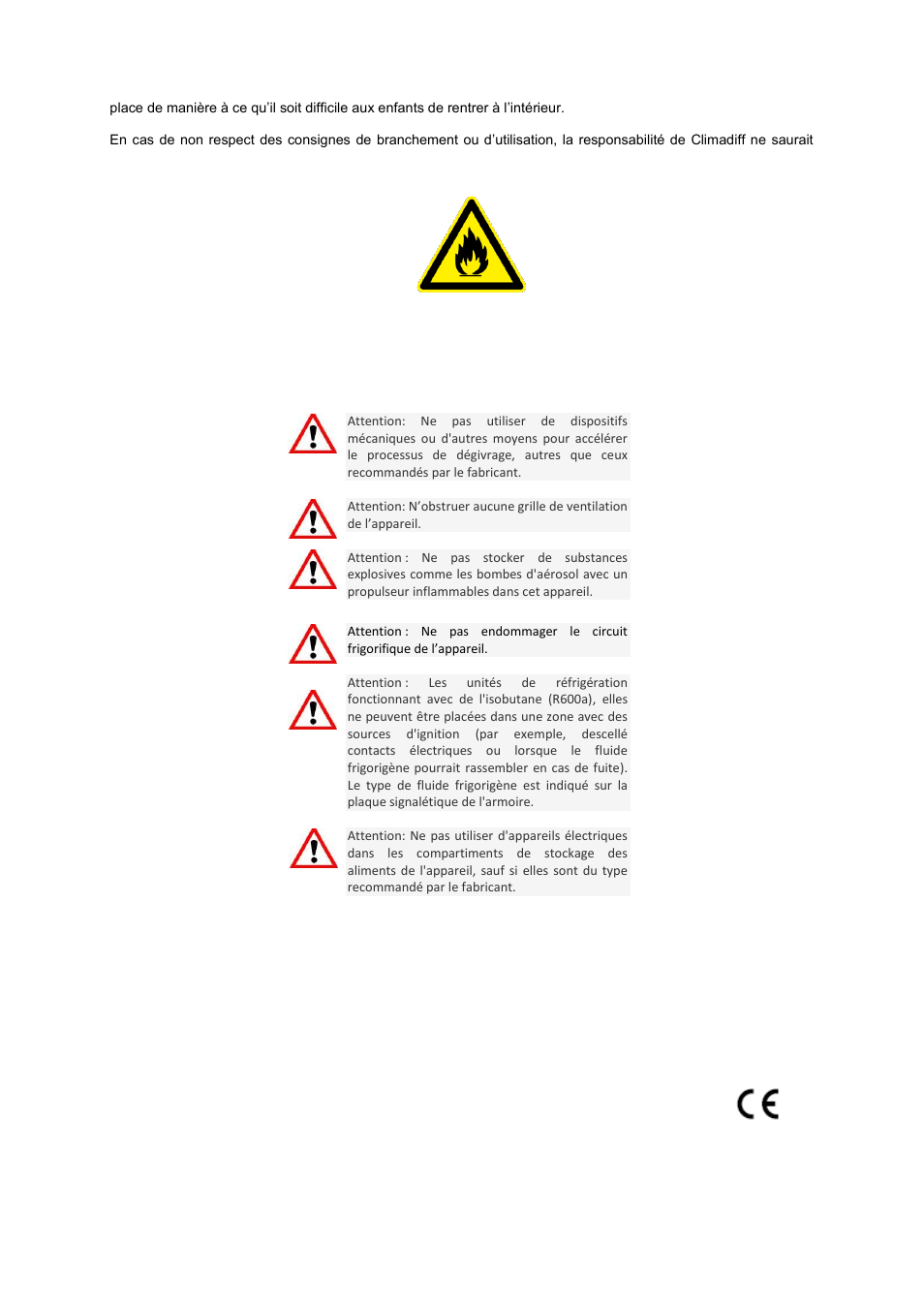 R600a | Climadiff VSV28 User Manual | Page 5 / 66
