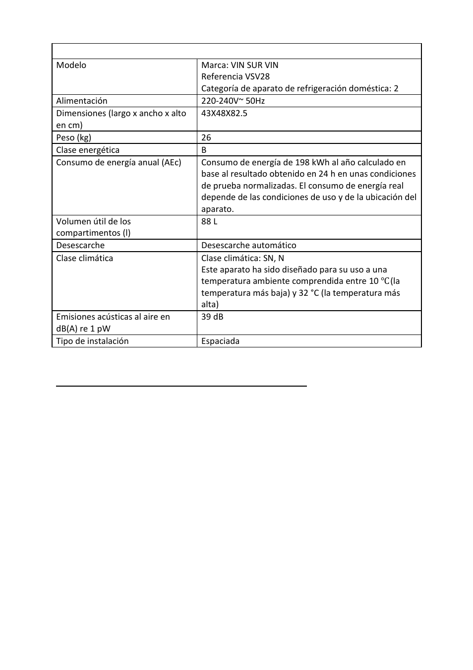 Anexo 1 | Climadiff VSV28 User Manual | Page 65 / 66