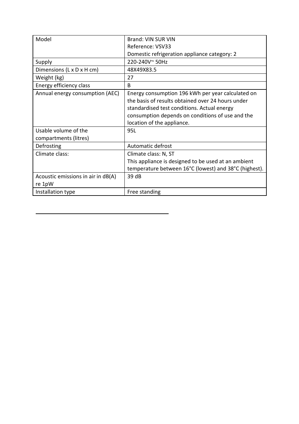 Appendix 1 | Climadiff VSV33 User Manual | Page 27 / 66