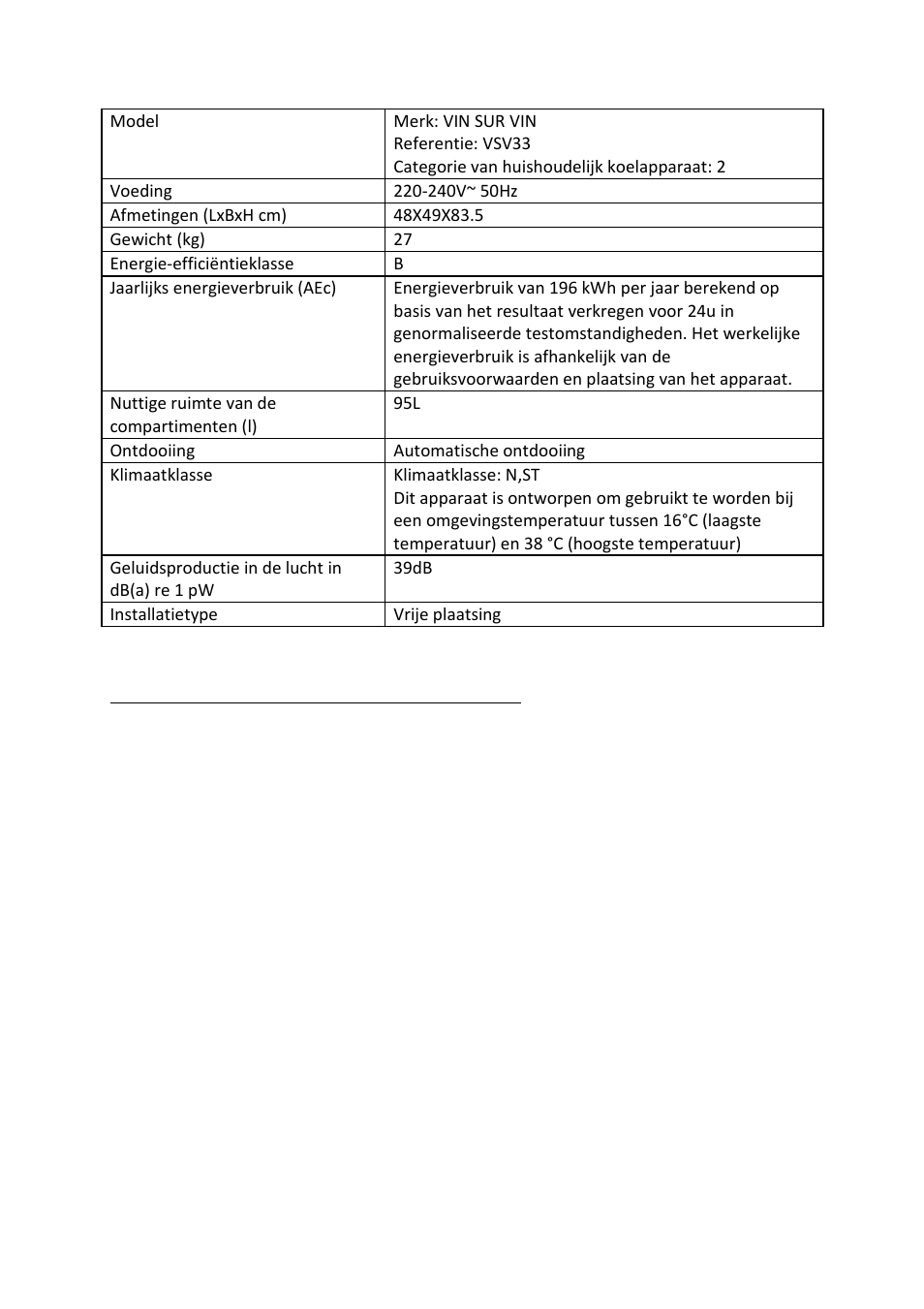Bijlage 1 | Climadiff VSV33 User Manual | Page 53 / 66