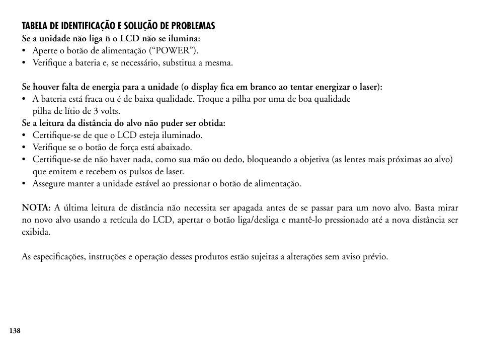 Bushnell Legend 204101 User Manual | Page 138 / 140