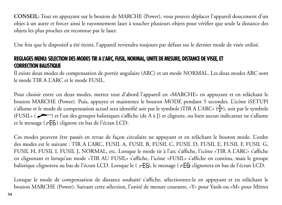 Bushnell Legend 204101 User Manual | Page 34 / 140