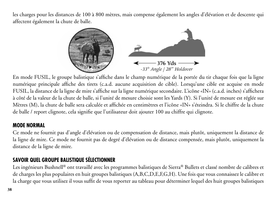 Bushnell Legend 204101 User Manual | Page 38 / 140