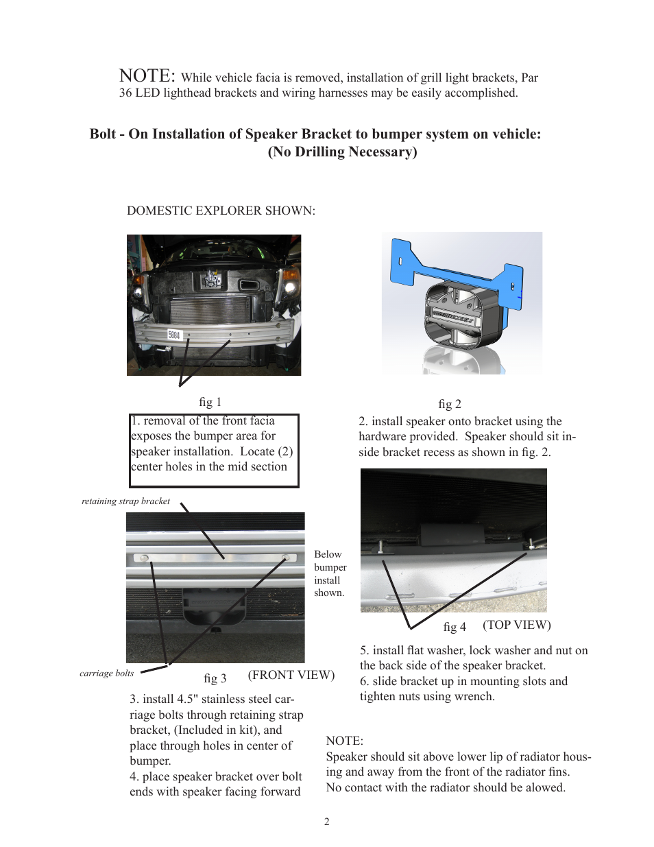 Code 3 2011-2013 Explorer and Ford PI Utility User Manual | Page 2 / 4