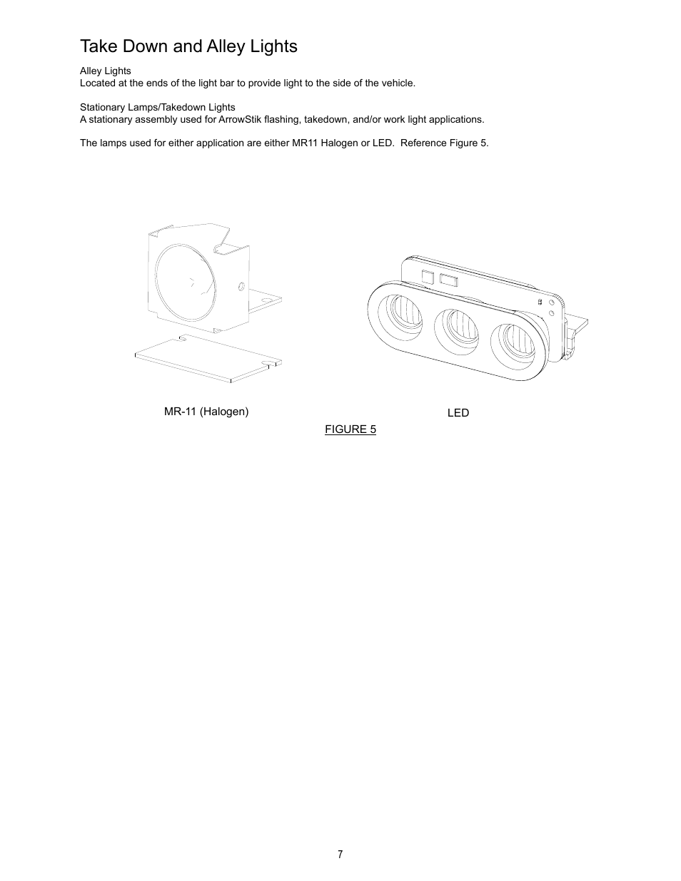 Take down and alley lights | Code 3 21IF User Manual | Page 7 / 12