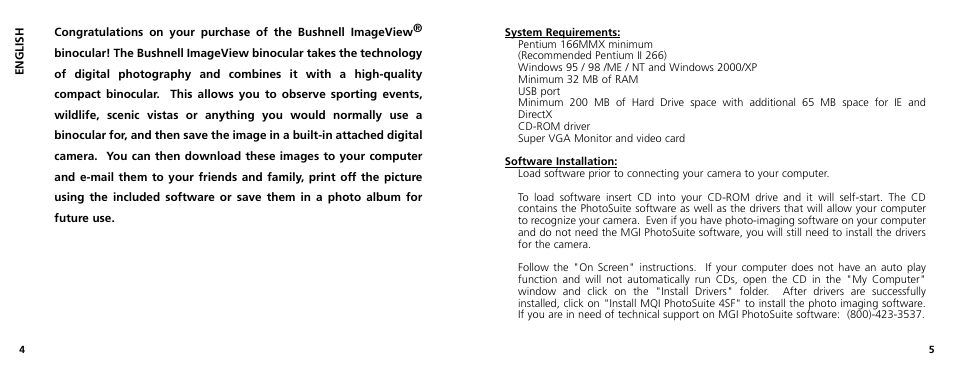 Bushnell 11-1025 User Manual | Page 3 / 45