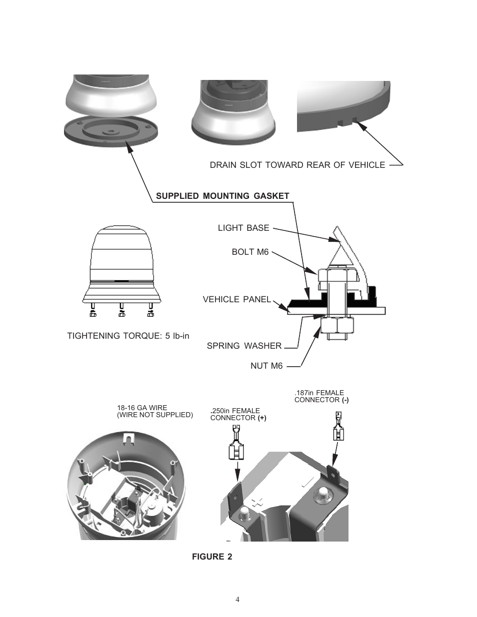 Code 3 275 Series Beacon User Manual | Page 4 / 8