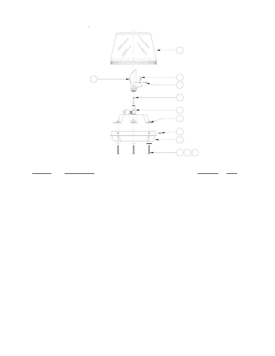 Parts & exploded views | Code 3 300 Series Beacon User Manual | Page 5 / 8