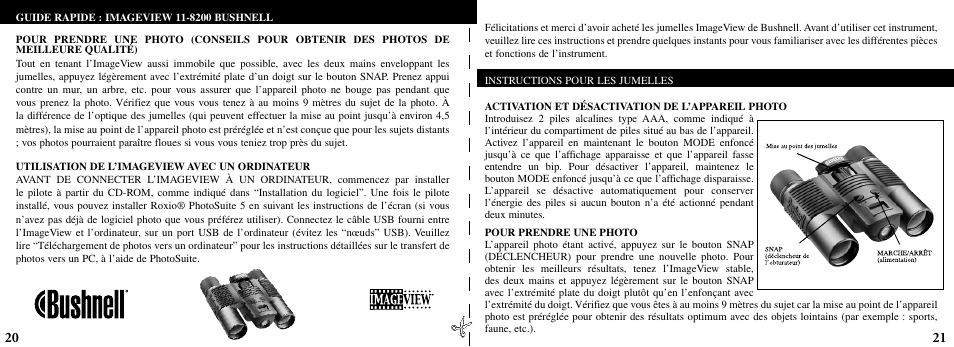 Bushnell ImageView 11-8200 User Manual | Page 11 / 45