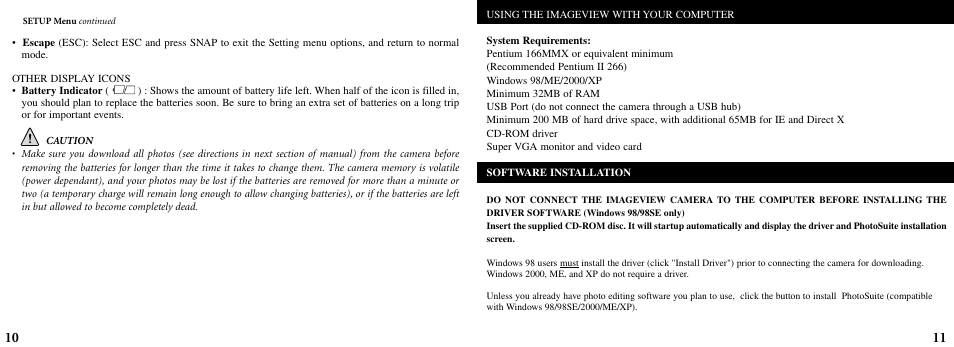 Bushnell ImageView 11-8200 User Manual | Page 6 / 45