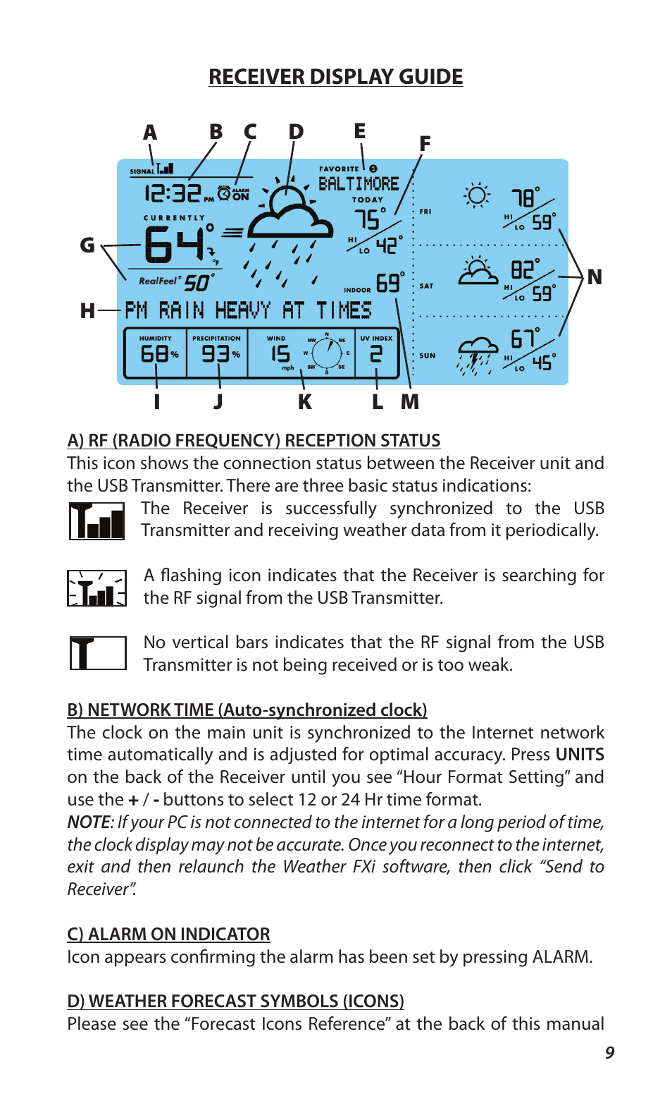 Bushnell WEATHERFX 960900C User Manual | Page 9 / 16