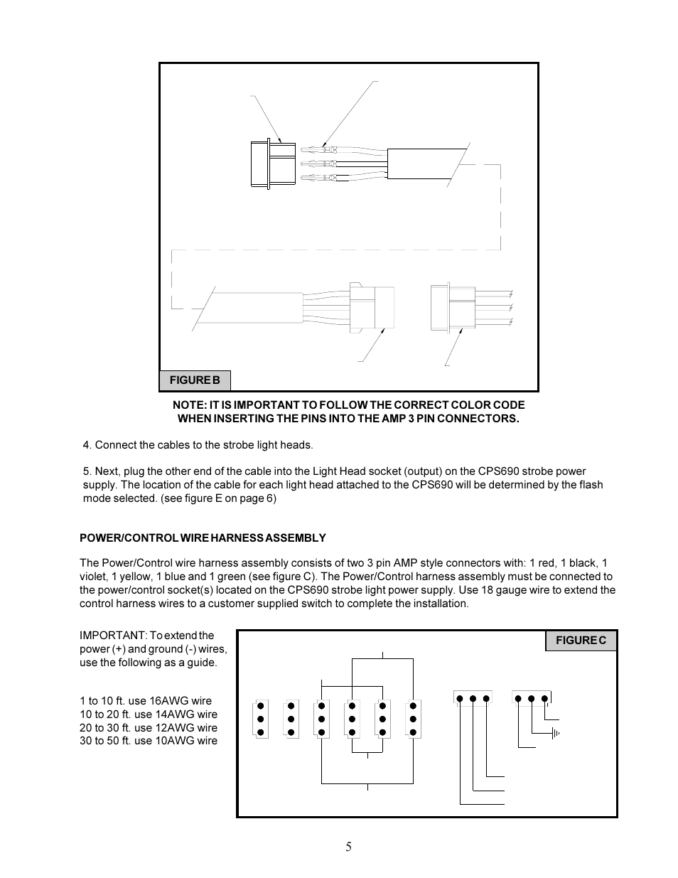 Figure c, Figure b | Code 3 CPS690 Remote Strobe Power Supply User Manual | Page 5 / 12