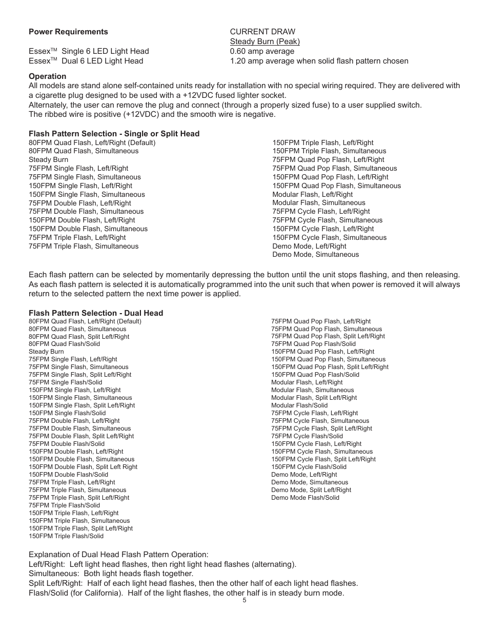Code 3 Essex User Manual | Page 5 / 6