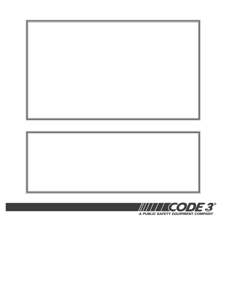 Warranty, Product returns | Code 3 FM 9000 User Manual | Page 12 / 12