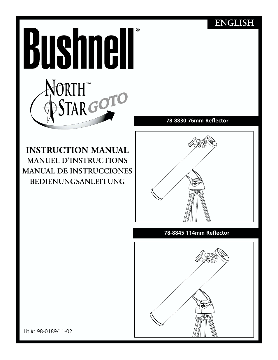 Bushnell 78-8830 User Manual | 88 pages