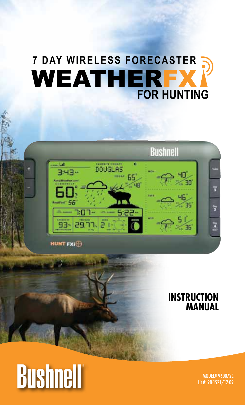 Bushnell WEATHERFX 960072C User Manual | 18 pages