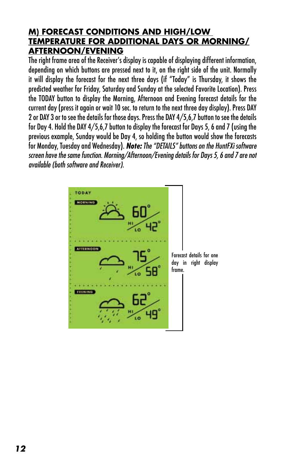 Bushnell WEATHERFX 960072C User Manual | Page 12 / 18