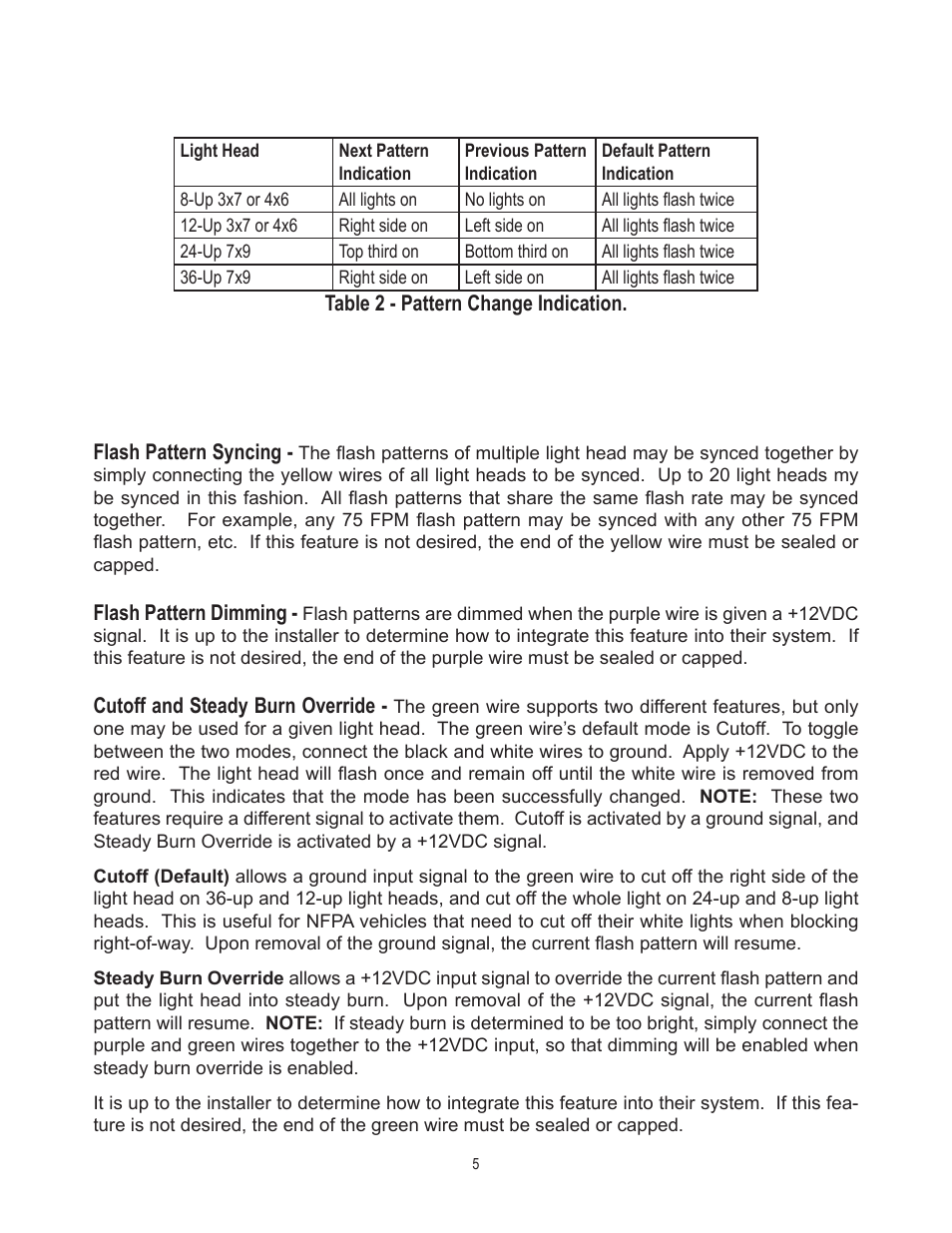 Code 3 LED PriZm II Perimeter Lights User Manual | Page 5 / 8