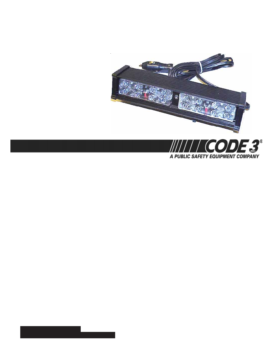 Code 3 LED X Deck Lights User Manual | 12 pages