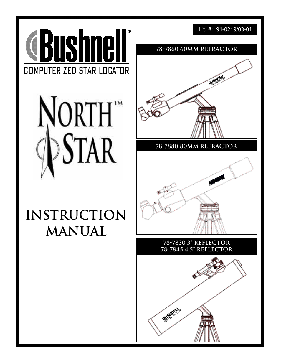 Bushnell 78-7830 User Manual | 39 pages