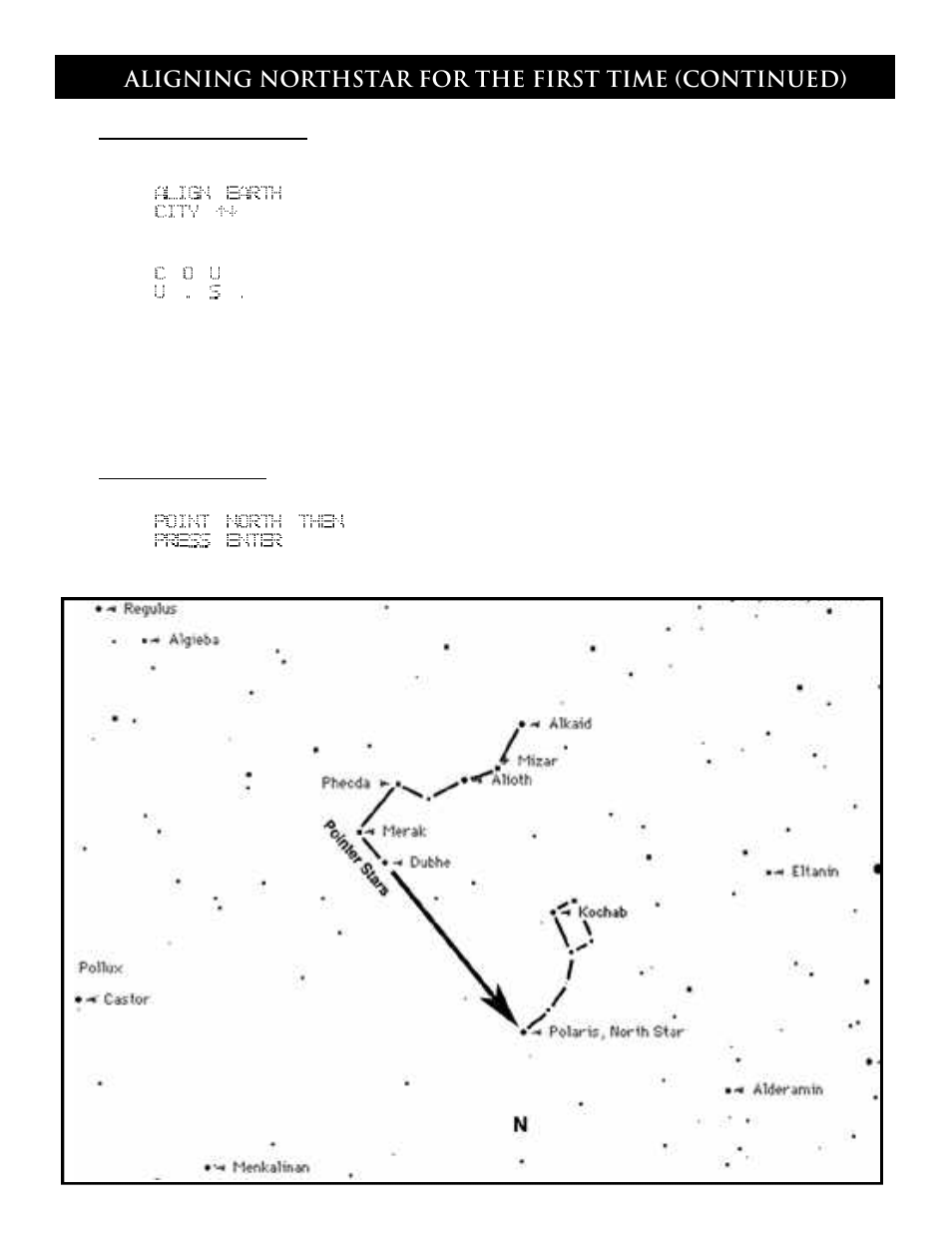 Maligning northstar for the first time (continued) | Bushnell 78-7830 User Manual | Page 16 / 39