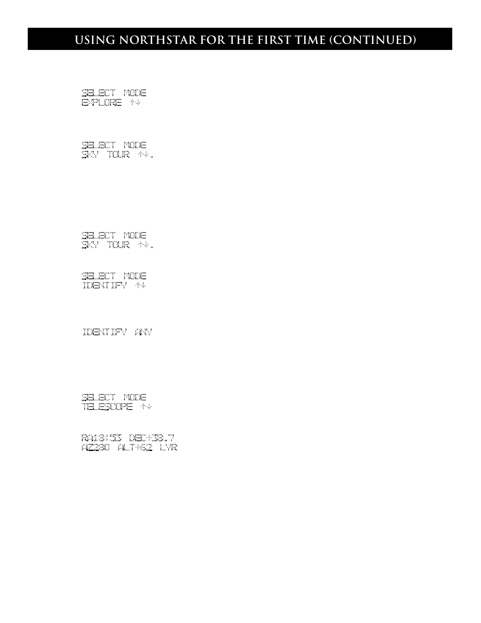 Musing northstar for the first time (continued) | Bushnell 78-7830 User Manual | Page 19 / 39