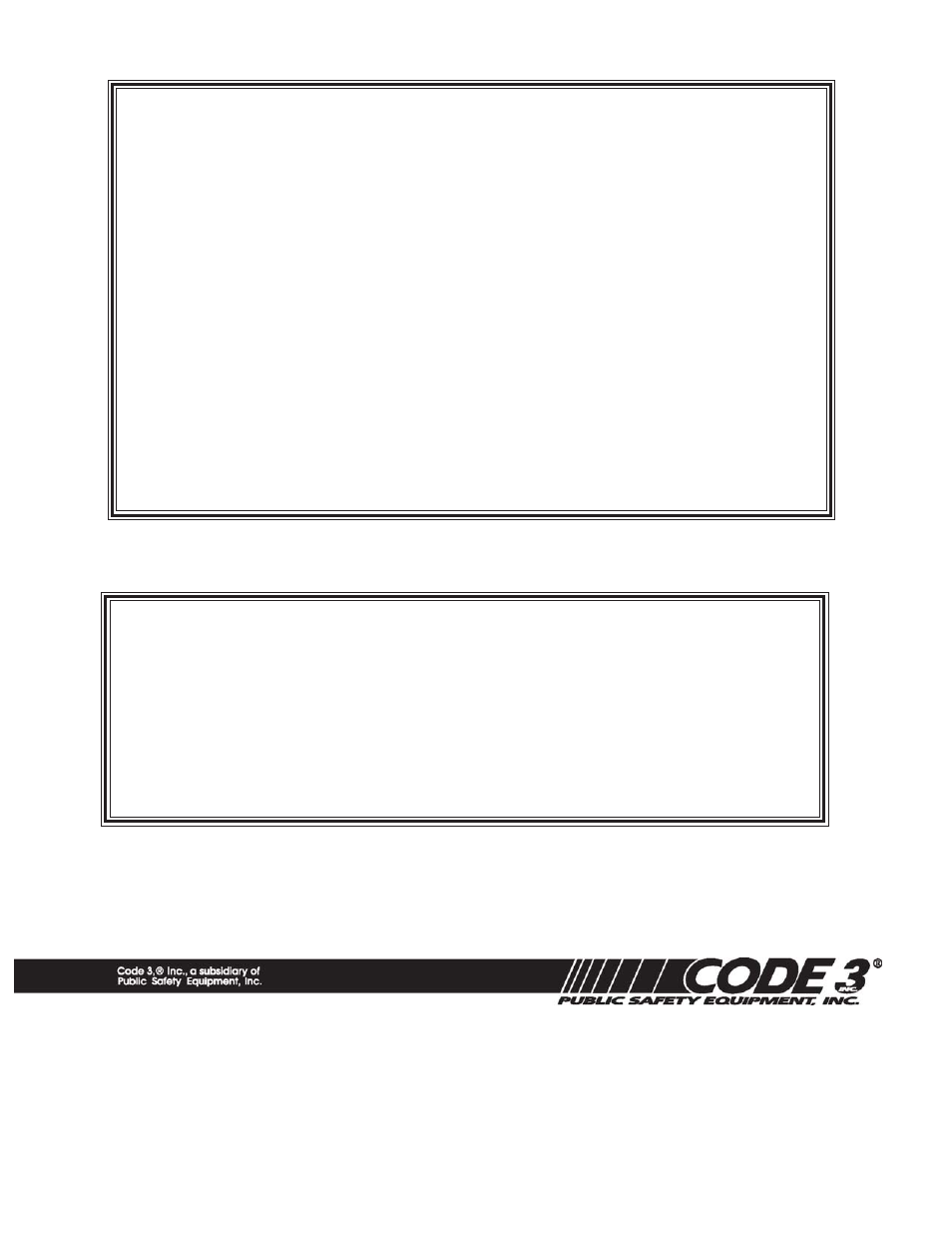 Product returns, Warranty | Code 3 LED X Side-By-Side User Manual | Page 12 / 12