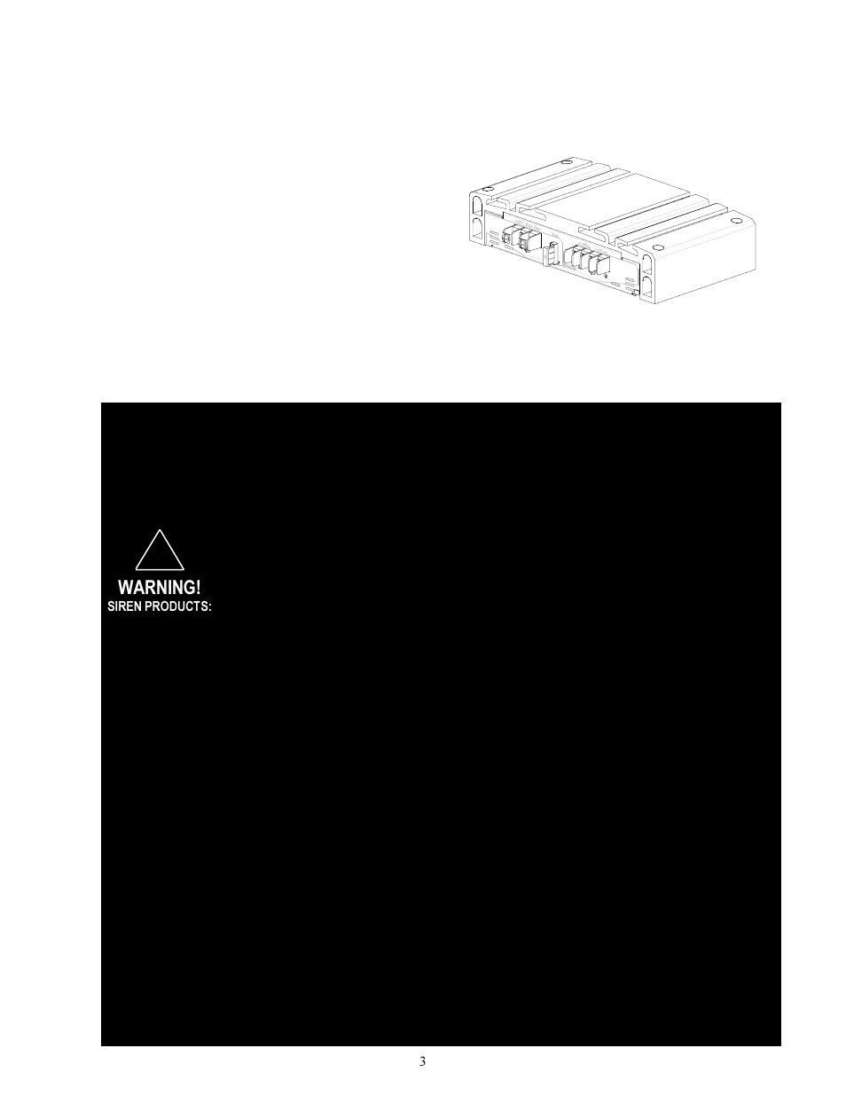 Unpacking & pre-installation | Code 3 LFAMP User Manual | Page 3 / 8