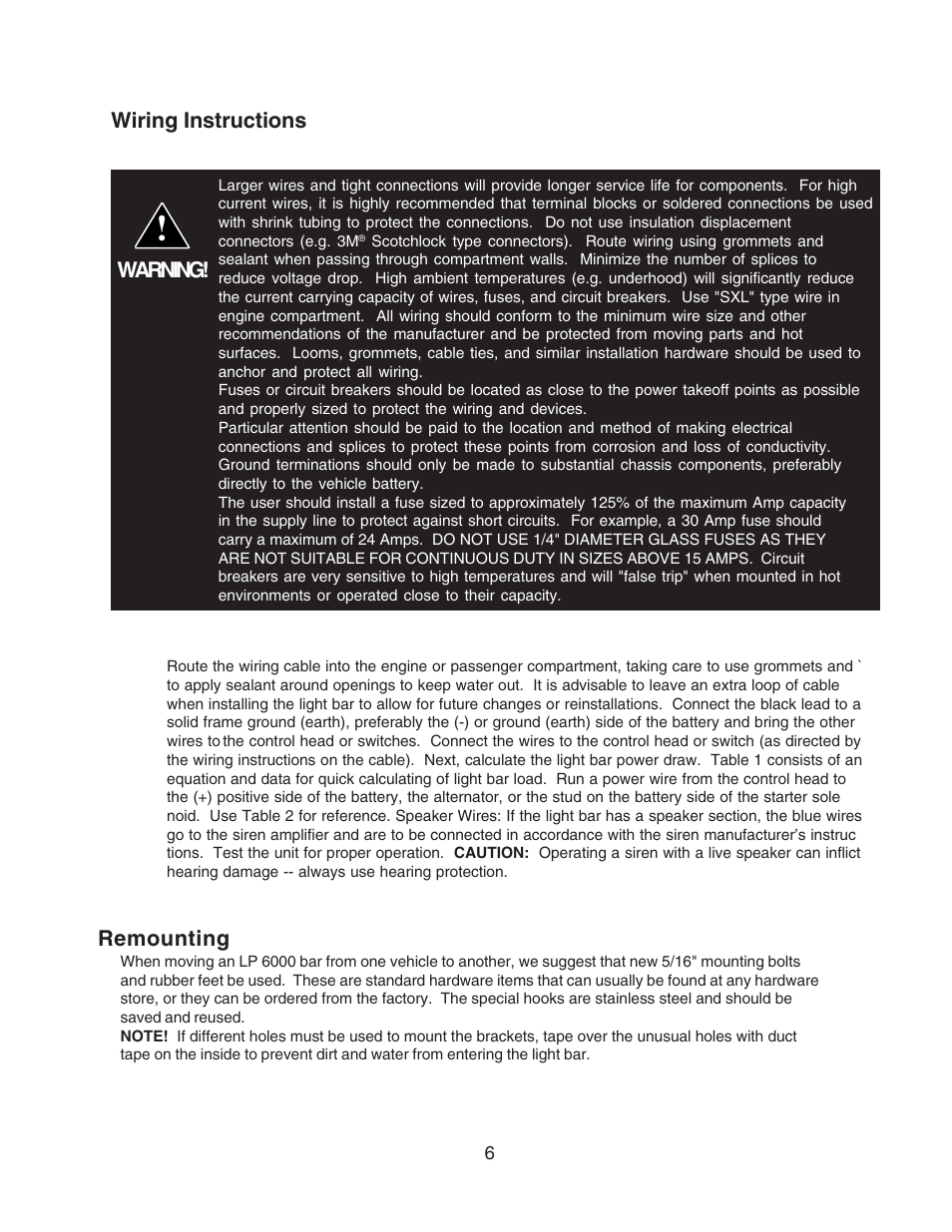 Code 3 LP 6000 User Manual | Page 6 / 12