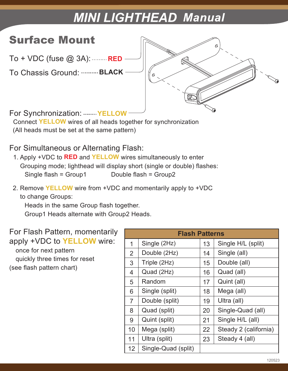 Code 3 MR6 User Manual | 2 pages