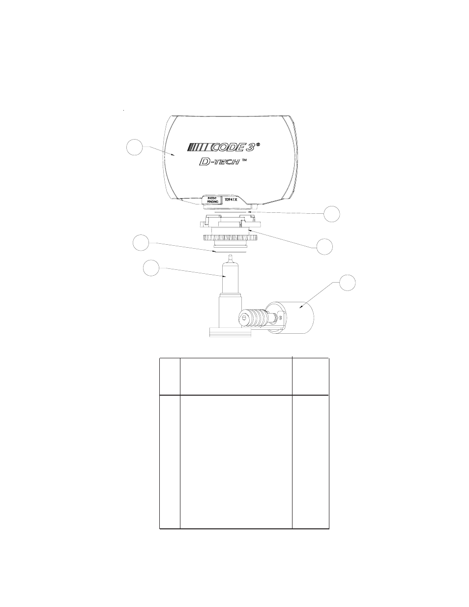 D-tech rotator | Code 3 MX 7000 User Manual | Page 25 / 32