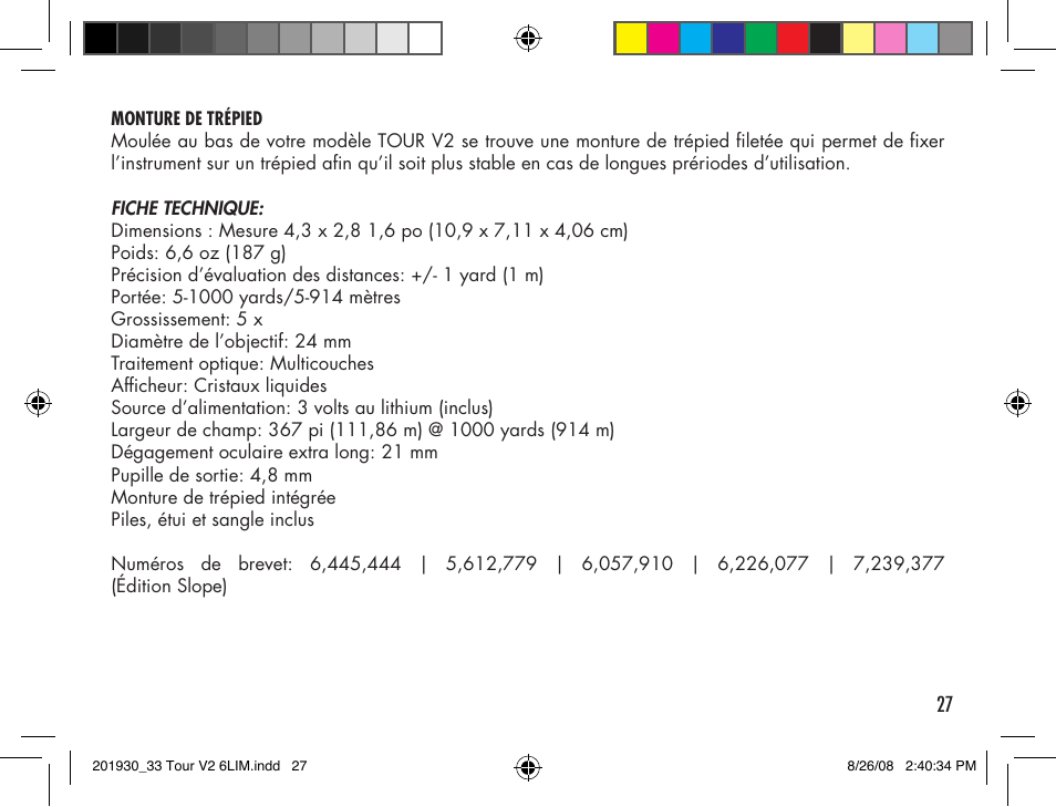 Bushnell Tour V2 User Manual | Page 27 / 96