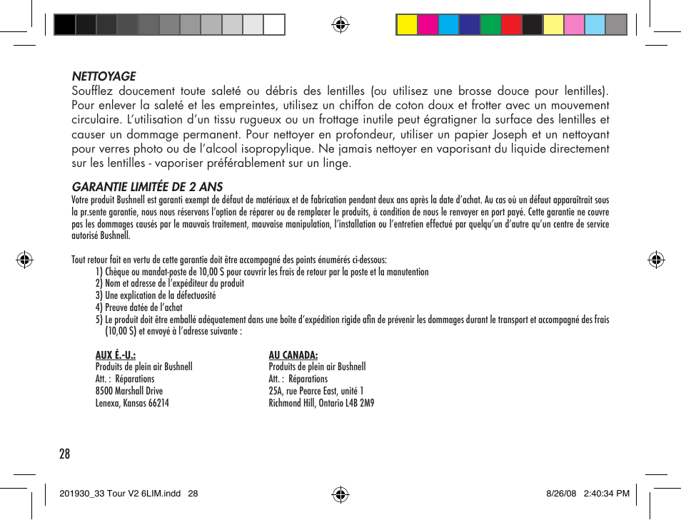 Bushnell Tour V2 User Manual | Page 28 / 96