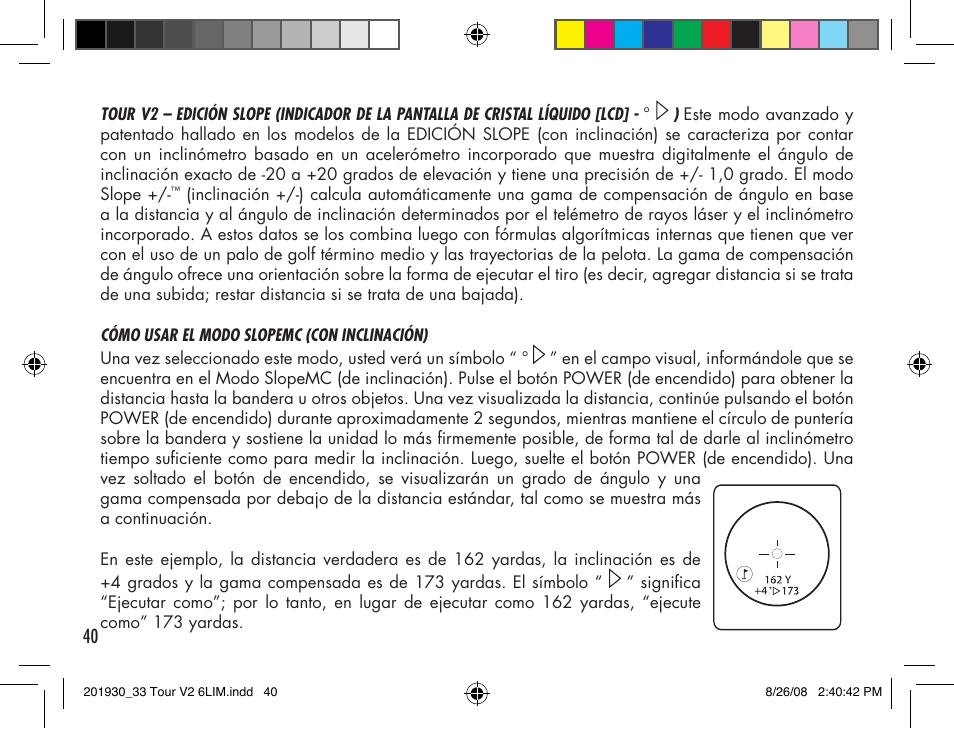 Bushnell Tour V2 User Manual | Page 40 / 96