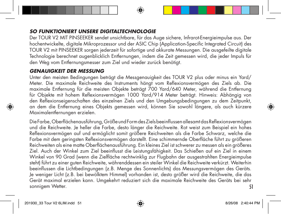 Bushnell Tour V2 User Manual | Page 51 / 96