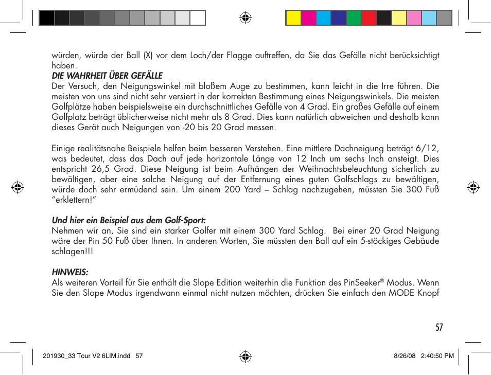 Bushnell Tour V2 User Manual | Page 57 / 96