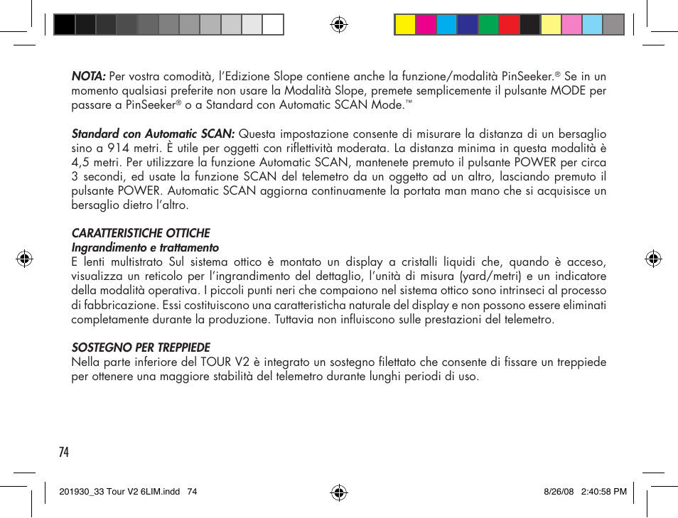 Bushnell Tour V2 User Manual | Page 74 / 96