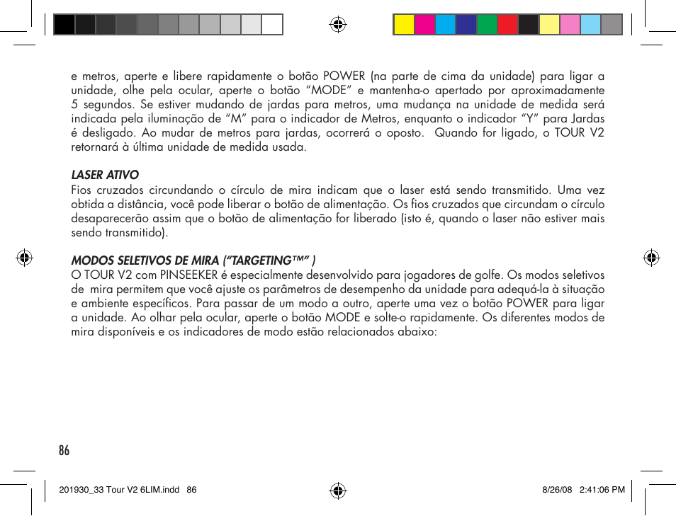 Bushnell Tour V2 User Manual | Page 86 / 96