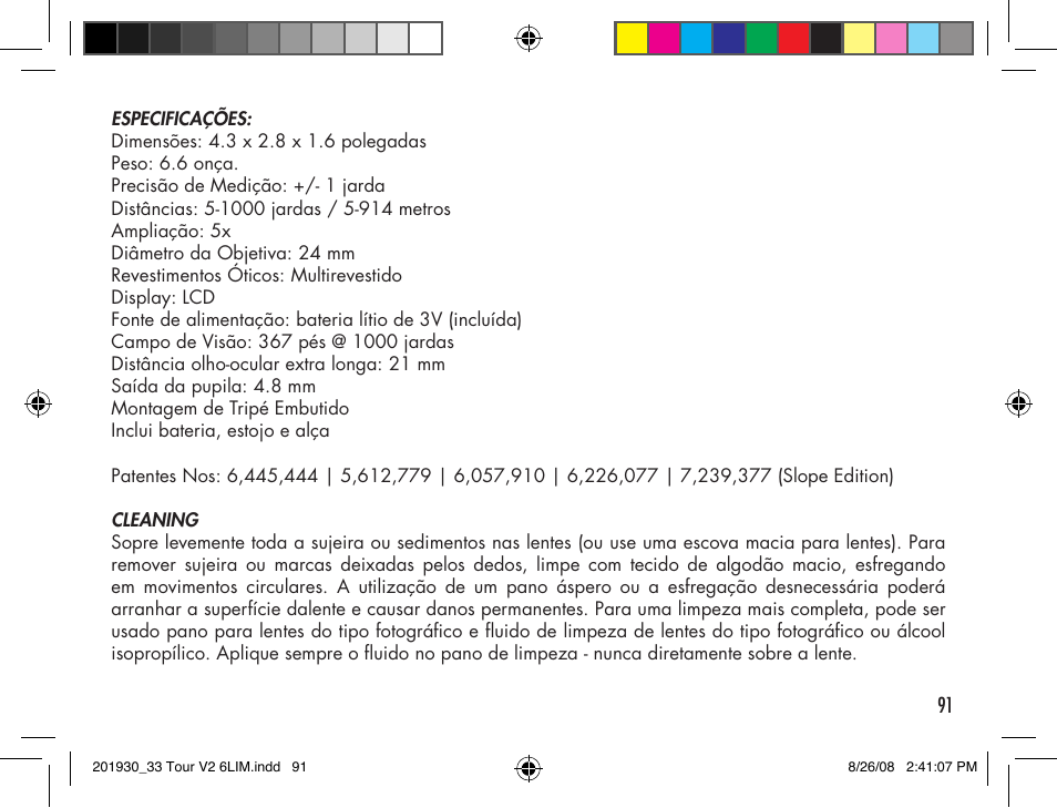Bushnell Tour V2 User Manual | Page 91 / 96