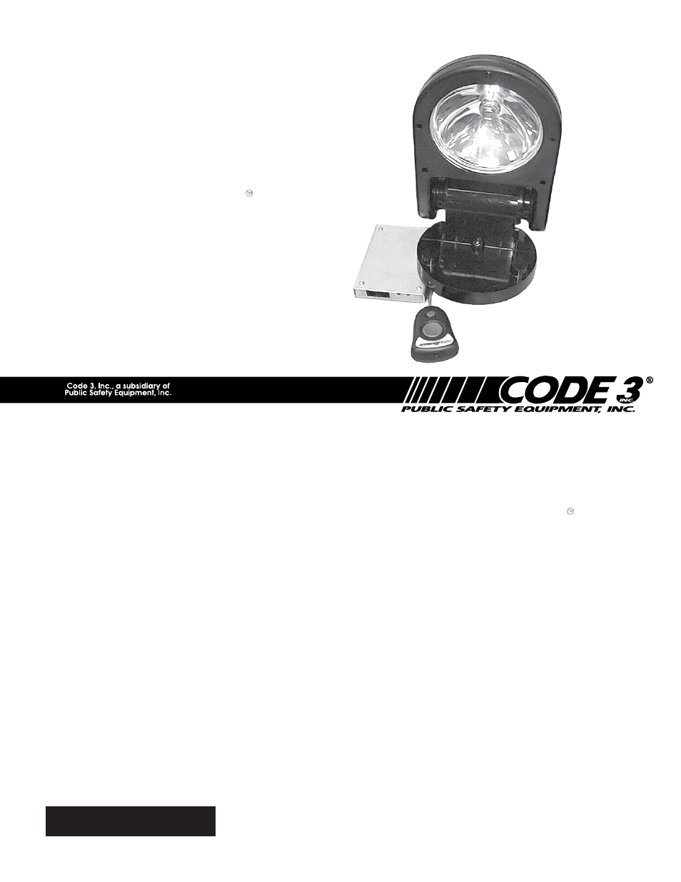 Code 3 NP 130 NightProbe User Manual | 8 pages