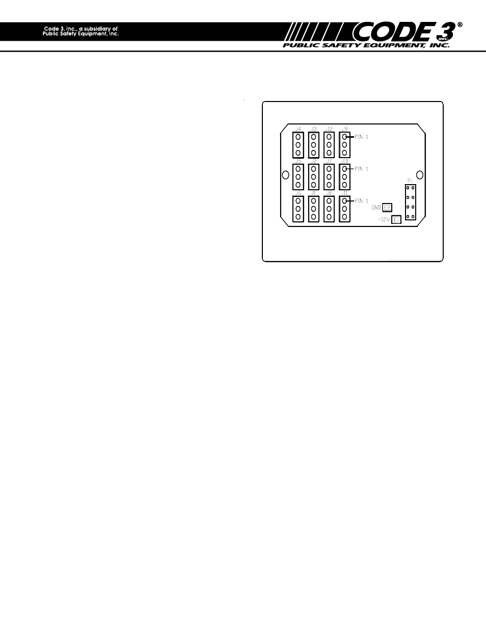 Code 3 PSE LED 12 Output Flashers User Manual | 8 pages