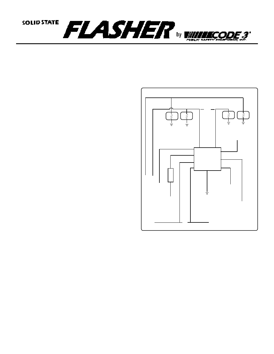 Code 3 PSEDRL Flashers User Manual | 2 pages