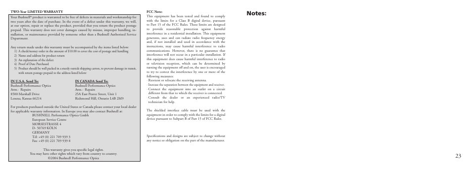 Bushnell 11-0013G User Manual | Page 14 / 15