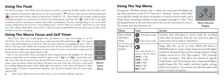 Using the top menu | Bushnell 11-0013G User Manual | Page 7 / 15