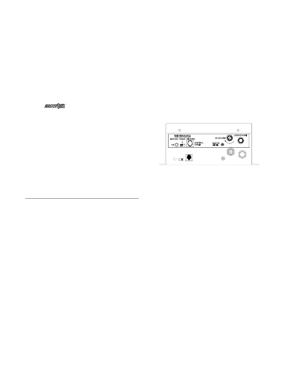 P.a. volume knob | Code 3 RLS User Manual | Page 10 / 28